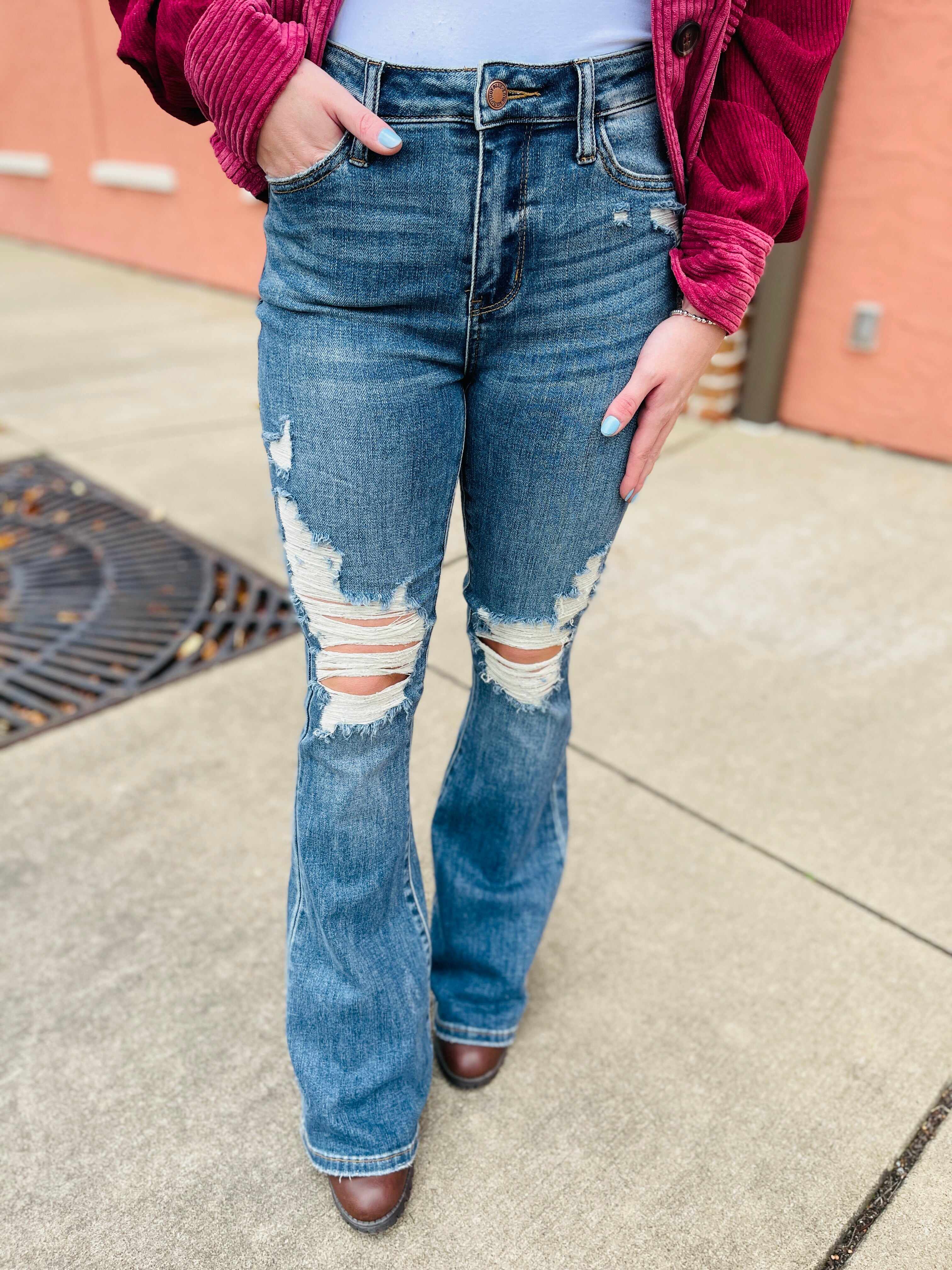 PLUS/REG Flare to There Flare Jeans