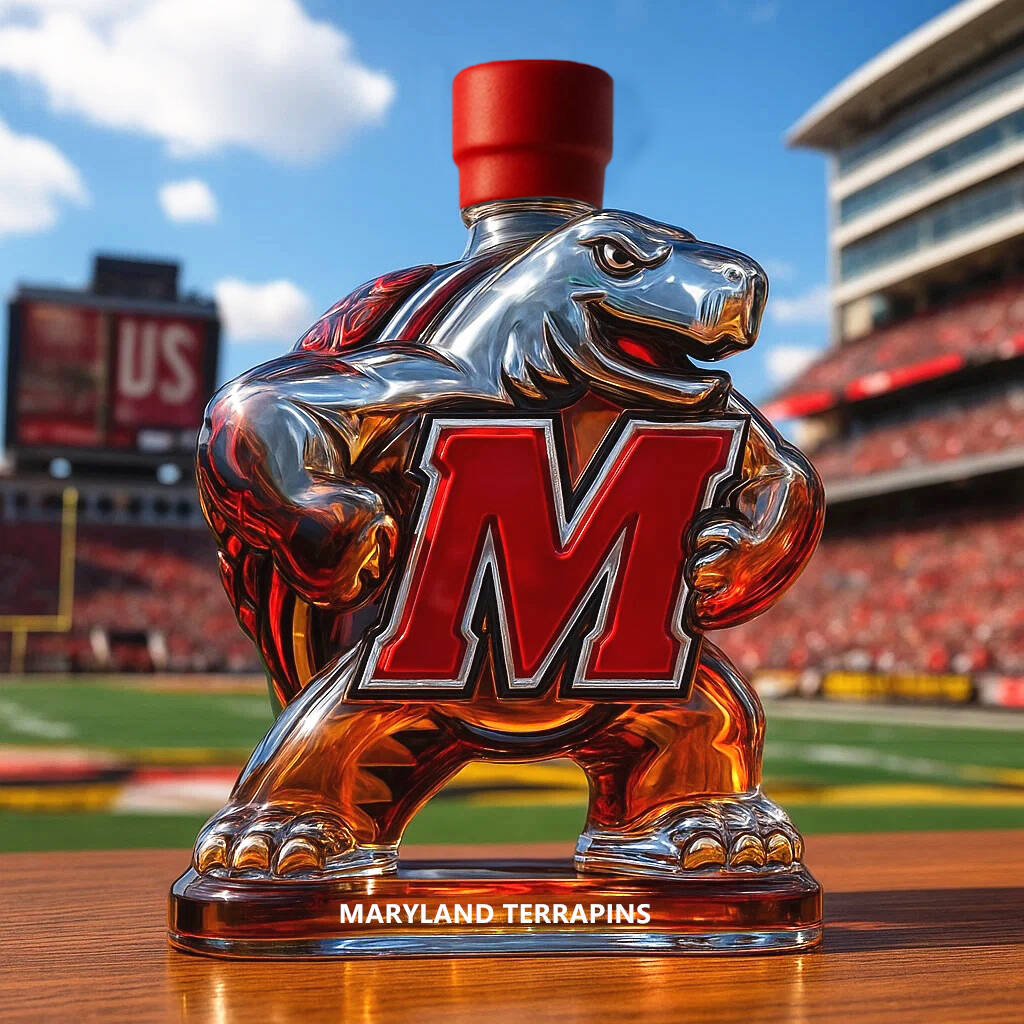 Maryland Terrapins Whiskey Bottle