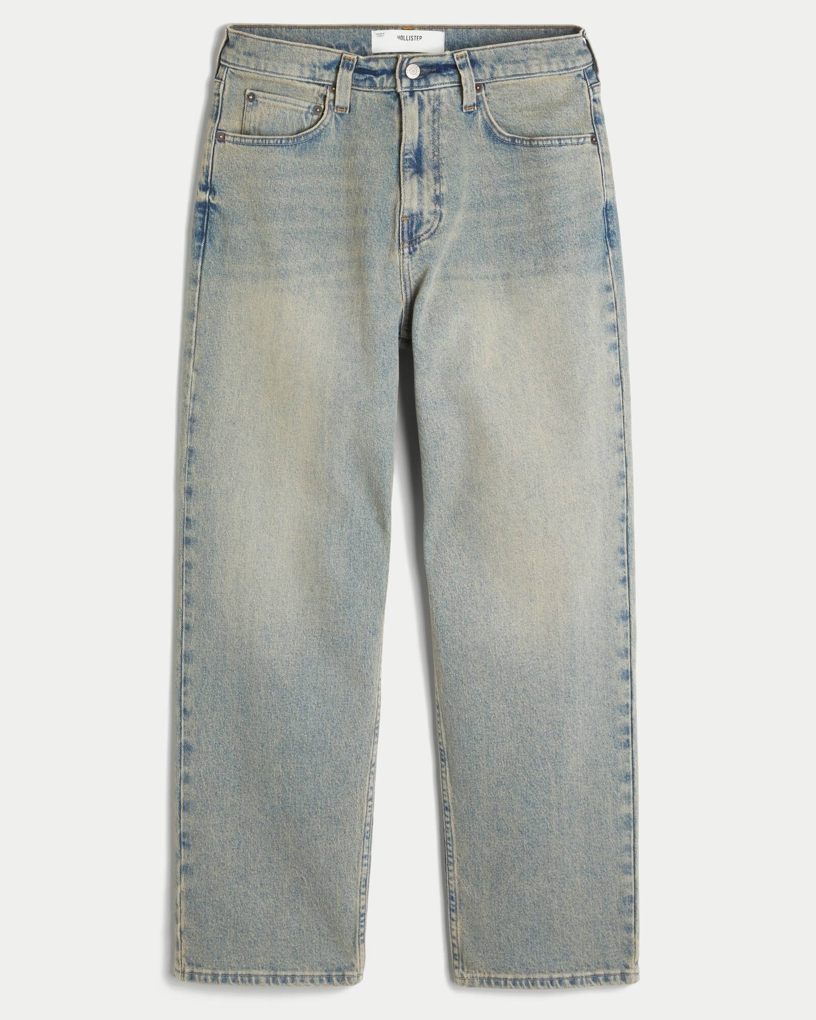Railroad Stripe Baggy Painter Jeans