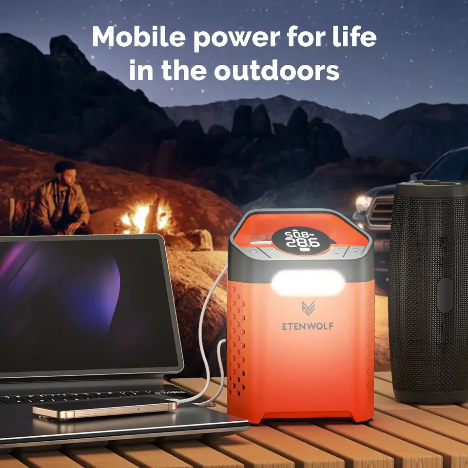 New ETENWOLF V3 Portable Tire Inflator Pump 160 PSI Car Compressor 100% Duty Cycle 7800mAh Air pump For Cars Motorcycles Bicycle
