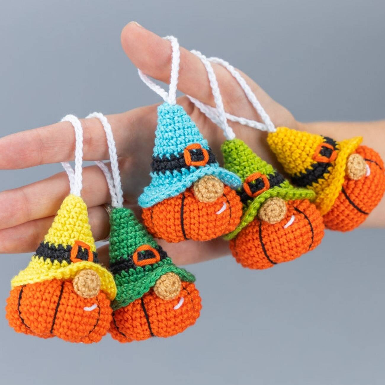 Handmade Crochet Gnome pumpkin | Halloween Gift🎁