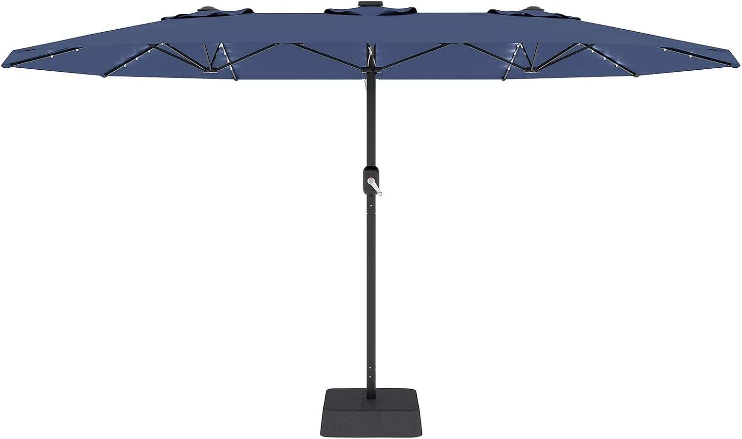 15 ft Rectangular Patio Umbrella with Base Included