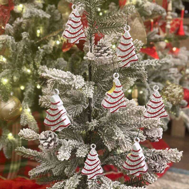 Christmas Tree Cake Ornaments Little Debbie