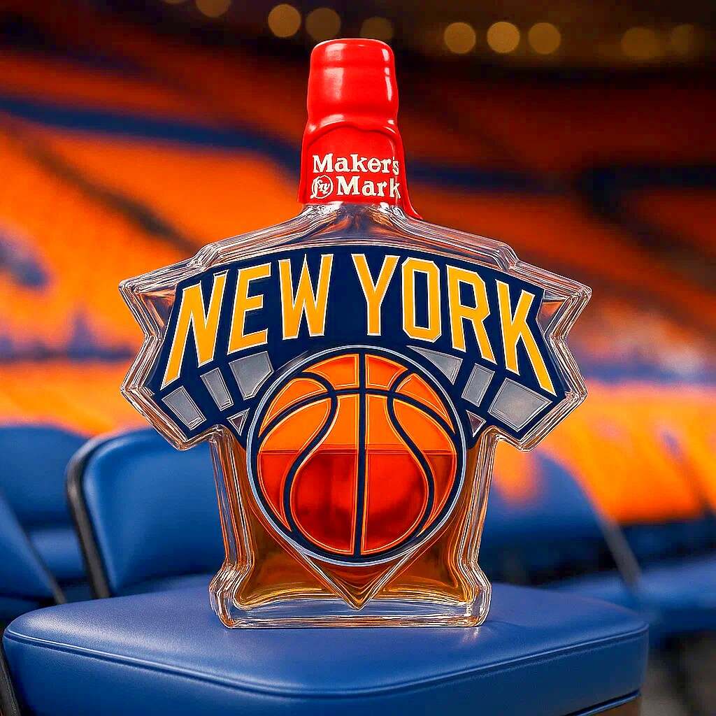 New York Knicks Whisky Bottle