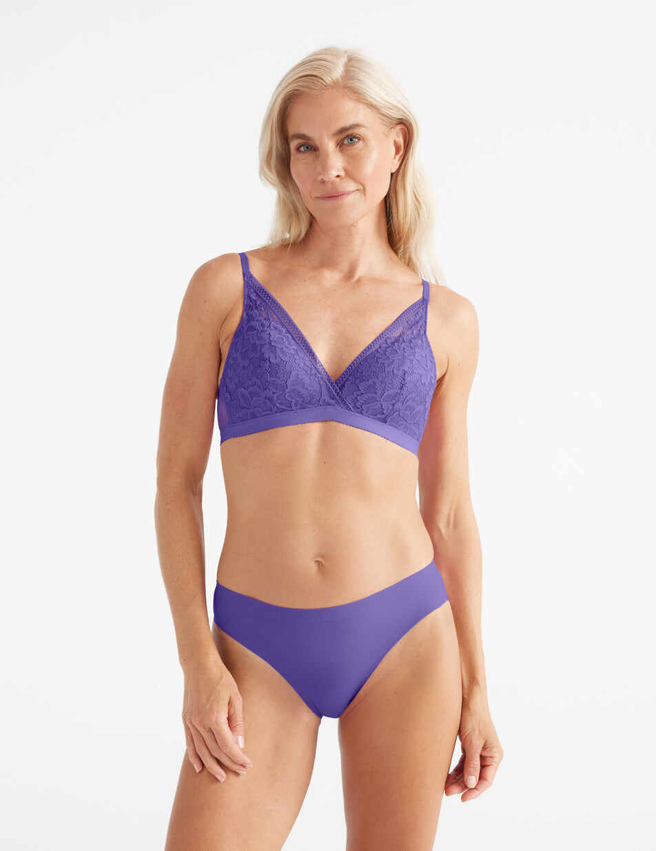 Lace Deep-V Bra