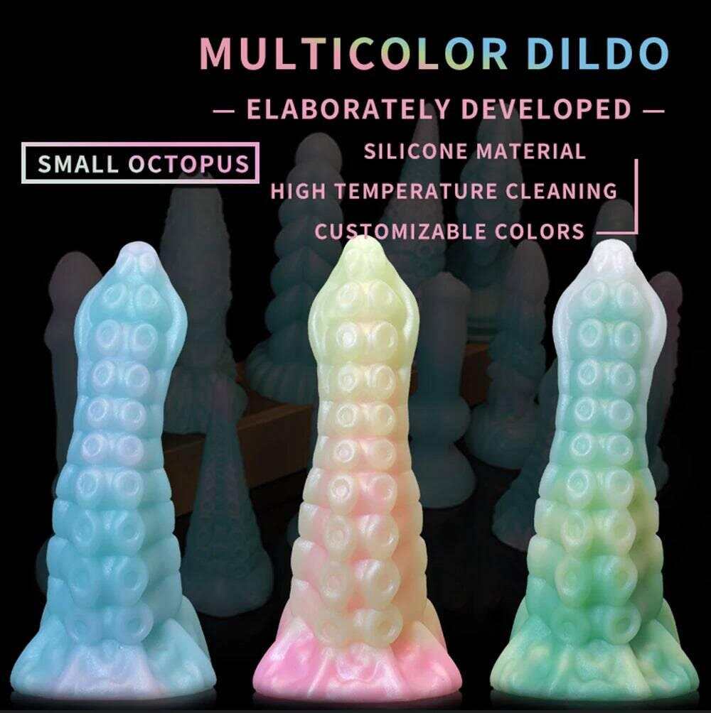 Monster Dildo with Powerful Suction Cup Octopus Tentacle Dick Sex Toy for Women Soft Elastic Skin Friendly Silicone Material