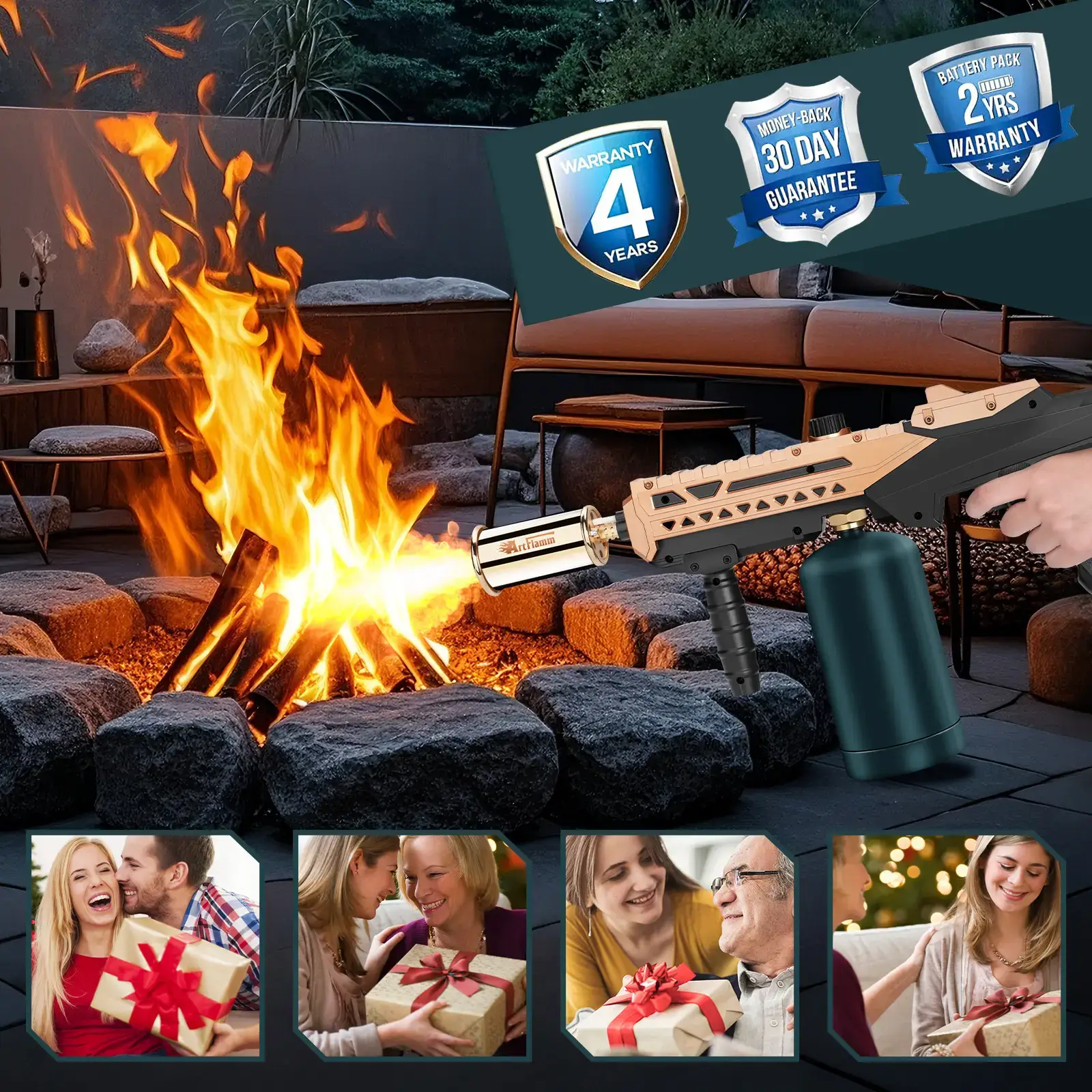 Propane Torch - Adjustable Culinary Cooking Tool