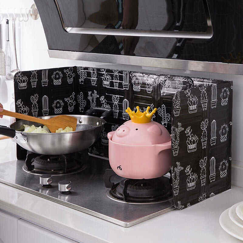 Aluminum Foldable Kitchen Gas Stove Baffle Plate