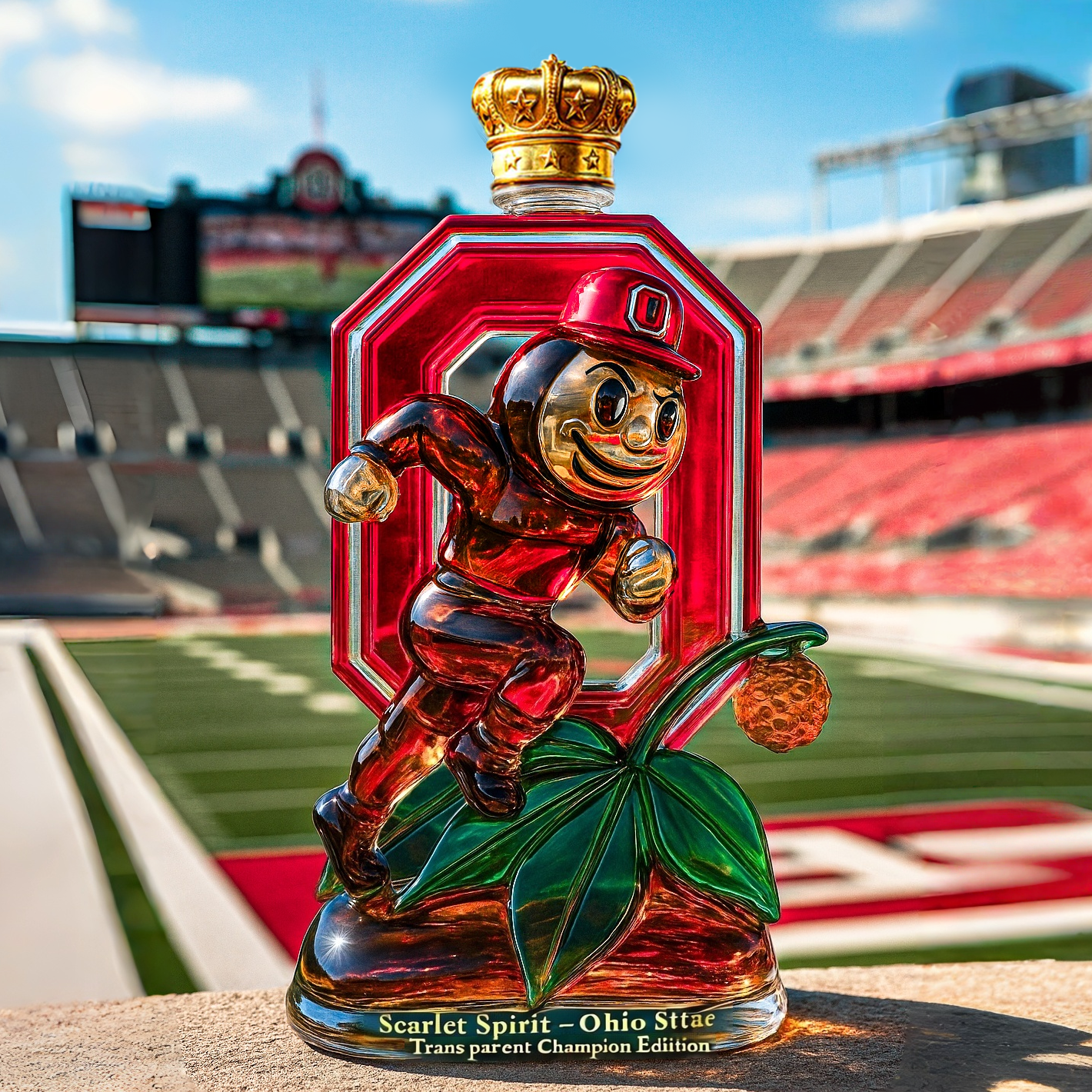 Ohio State Champion Edition Whiskey Bottle