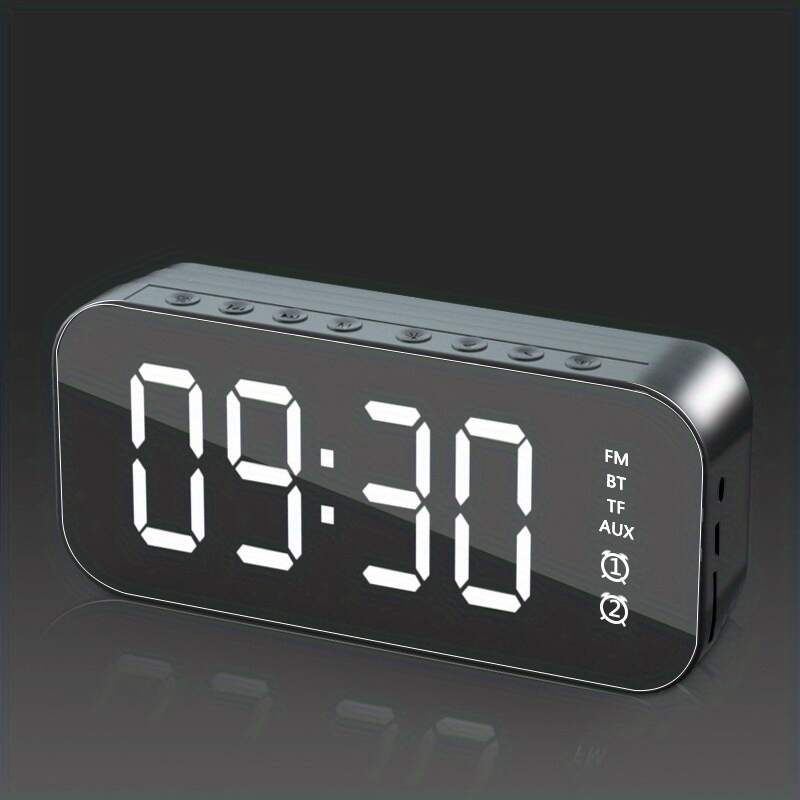 5.0 Burst Wireless Speakers 47244.09inch/Ah New Mini Home Small Mirror Sound Remote Alarm Clock Smart Speakers