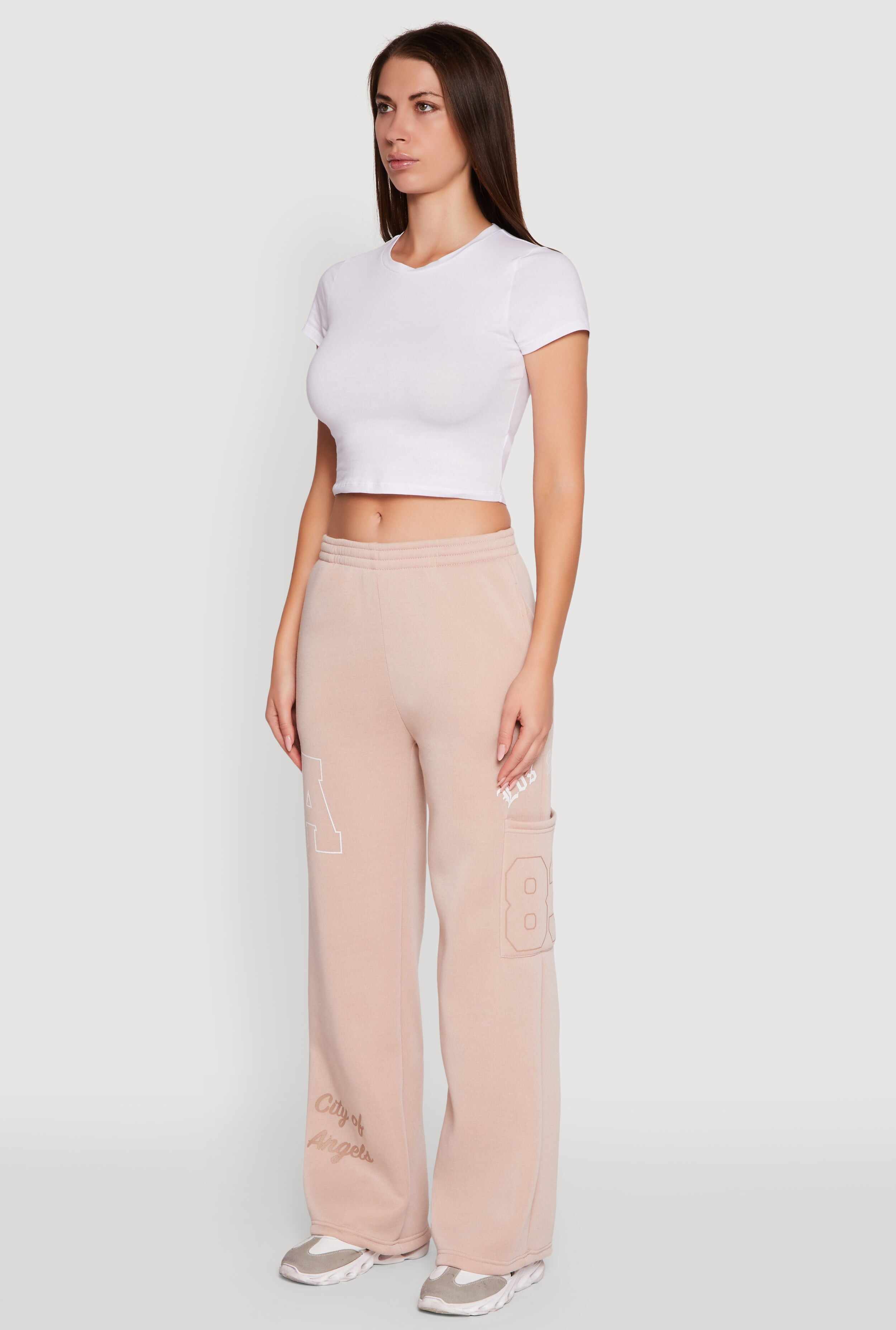 Los Angeles Graphic  Wide Leg Sweatpants