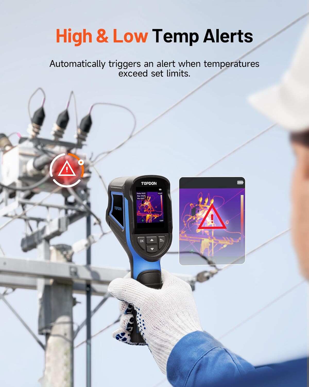 Compact Thermal Camera for Home Electrical HVAC Vehicle Inspection
