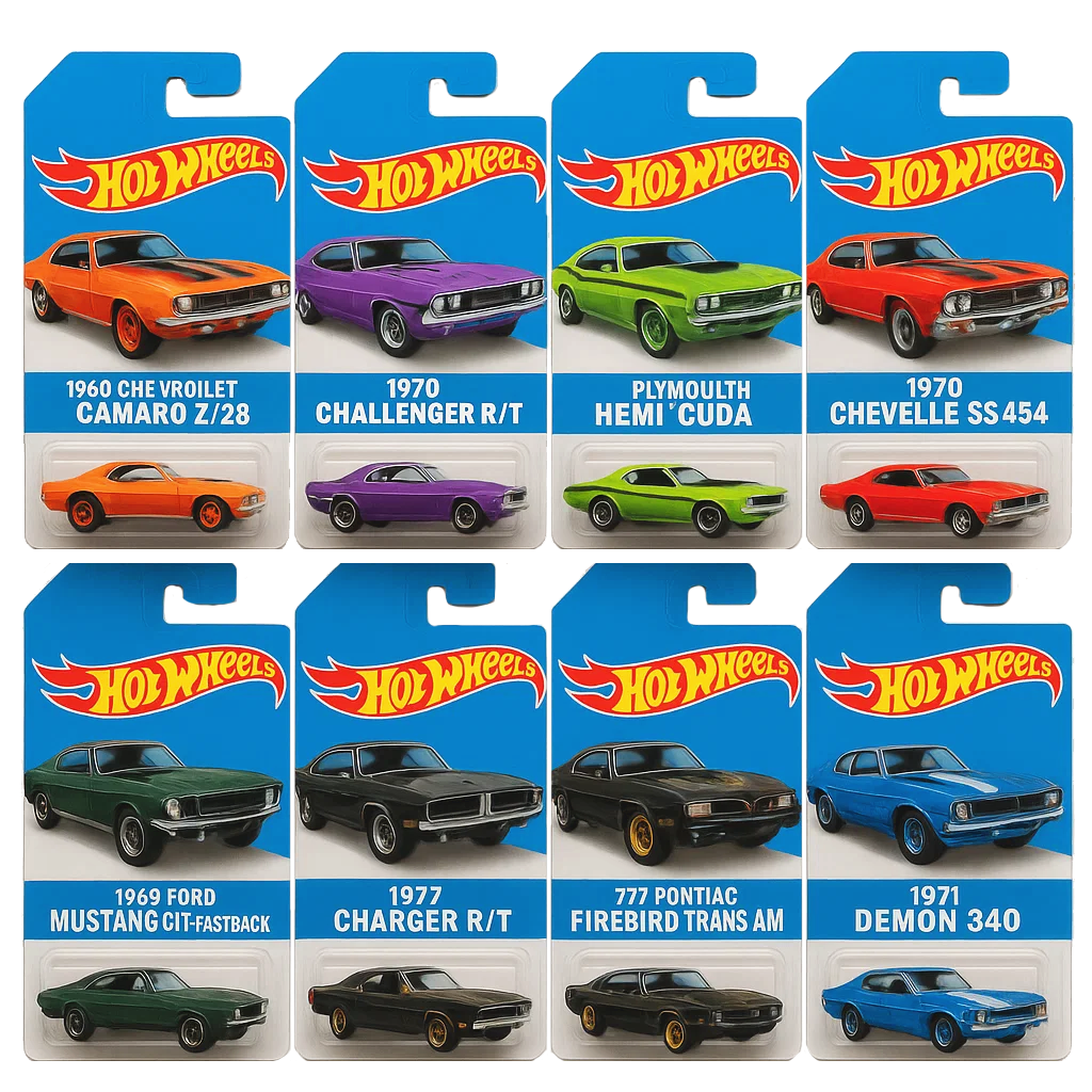 Hot Wheels Muscle Toy Car Advent Calendar-24 DAYS