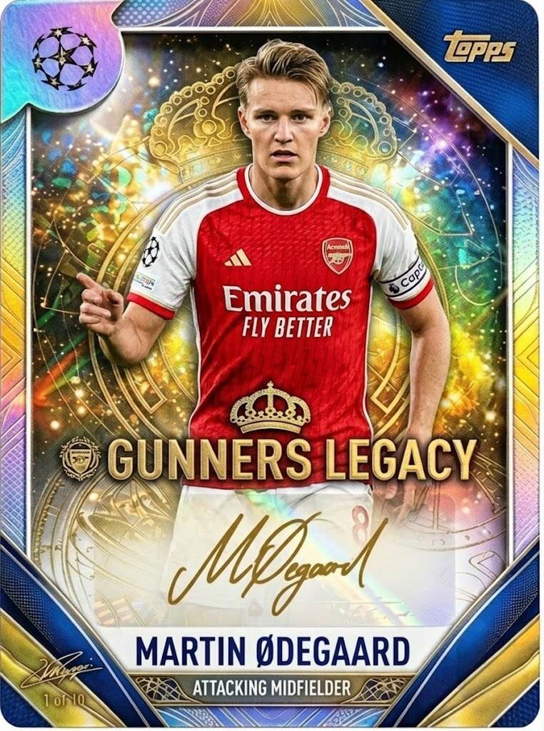 Arsenal F.C. 140th Anniversary Topps Legacy Collection Ultra Premium Trading Cards