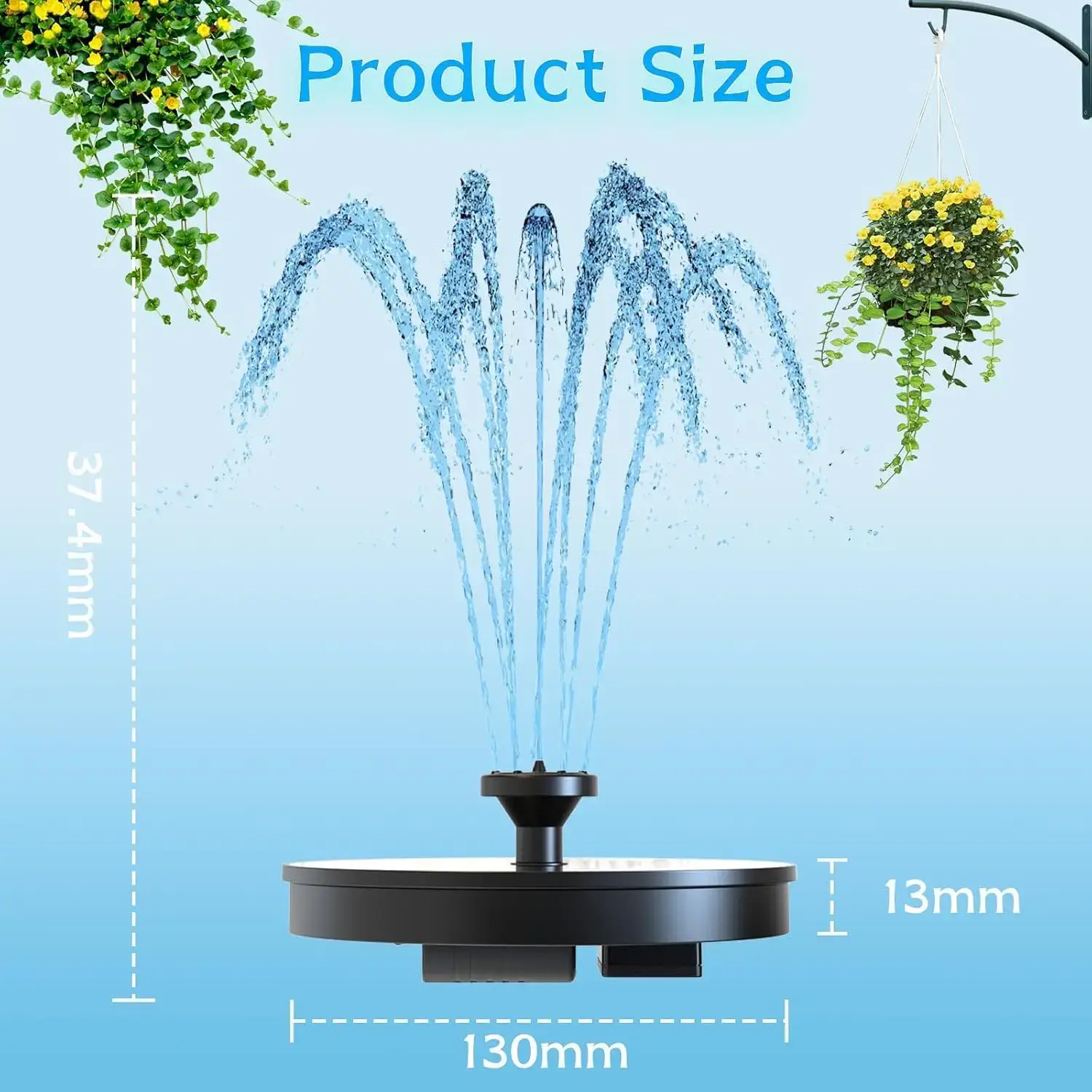 Solar Bird Bath Fountain Pump