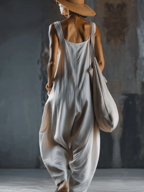 🔥Summer Arrivals🌟Cozy Loose-fitting Wide-leg Jumpsuit