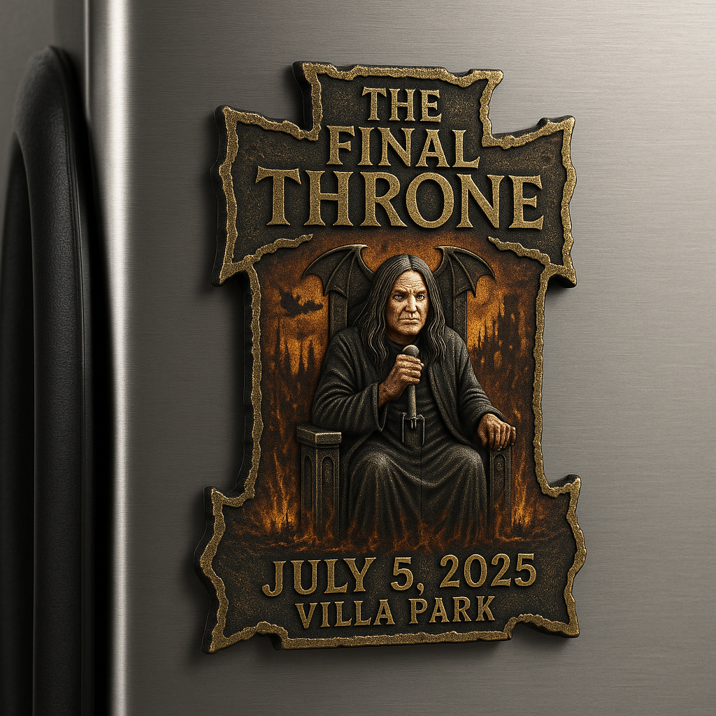 Ozzy Osbourne “Final Throne” 2025 Farewell Magnet Set