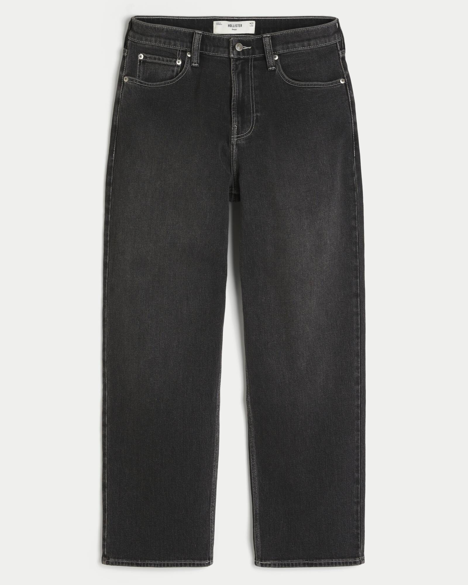 Railroad Stripe Baggy Painter Jeans