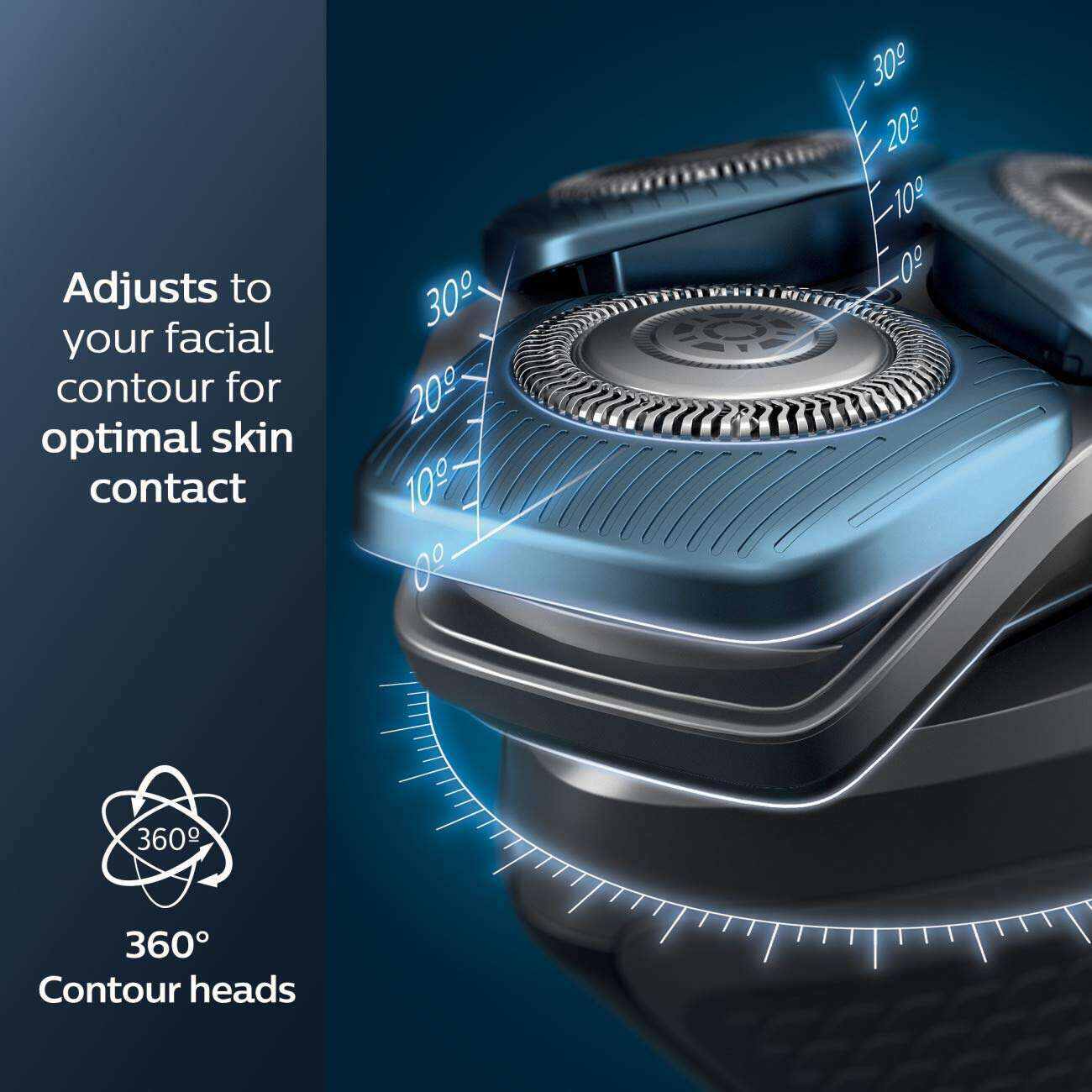 Philips Norelco Shaver 7200, Rechargeable Wet & Dry Electric Shaver with SenseIQ Technology and Pop-up Trimmer S7887/82