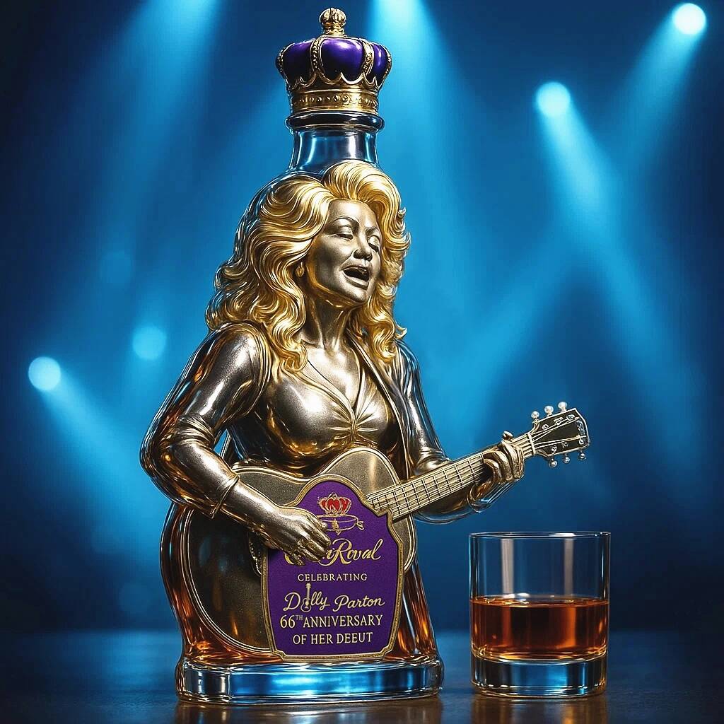 Dolly Parton's 66th anniversary of her debut whiskey bottle