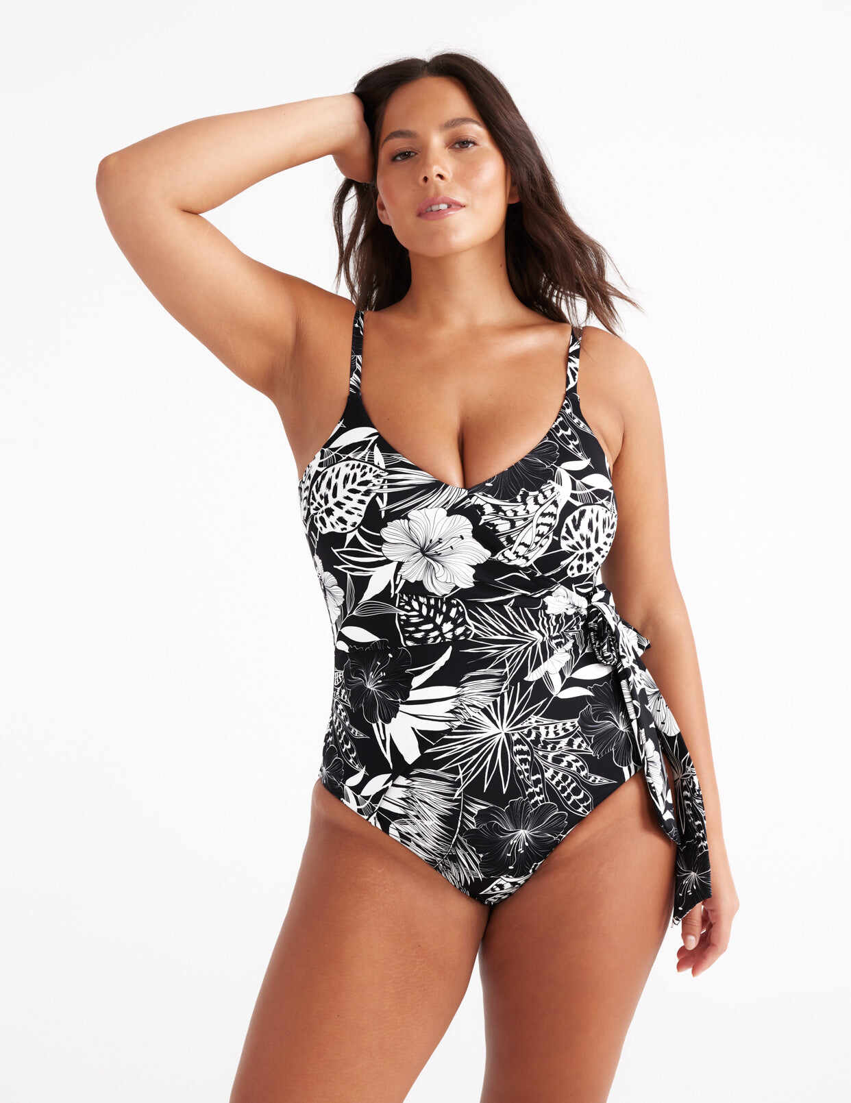 Side-Tie One Piece Swimsuit