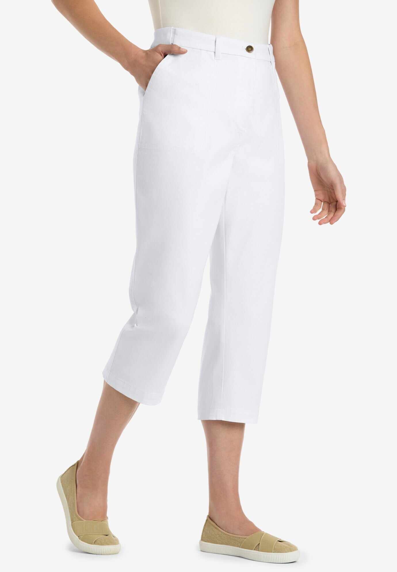 Freedom Waist Chino Capri
