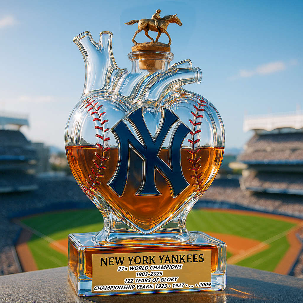 Heart of the Yankees Whiskey Bottle
