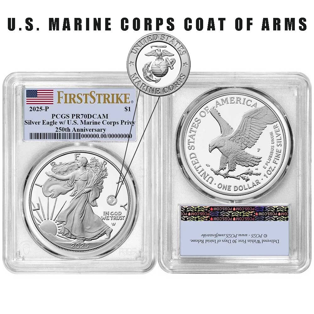 250th Anniversary United States Military American Eagle One Ounce Silver Proof Coin