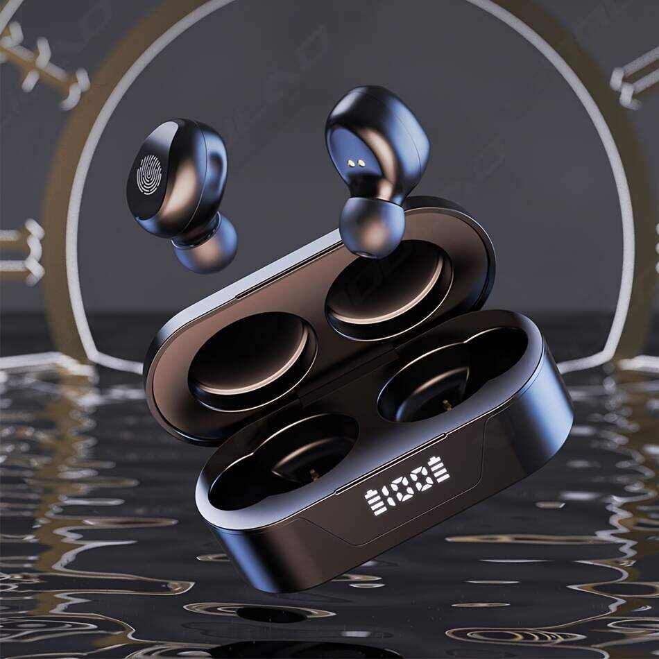 TWS Waterproof Headset Wireless Sport Headset , Mobile Phone Hi Fi Stereo Music With Microphone Noise Reduction Display For Moblie Phone.  Goodlooking Thoughtful Gift For Men/Women/ Girlfriend/Boyfriend/Friend/Birthday Gift