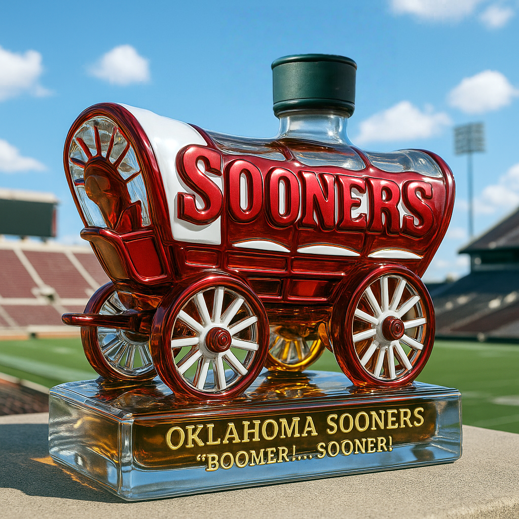 Oklahoma Sooners Limited-Edition Whiskey Bottle