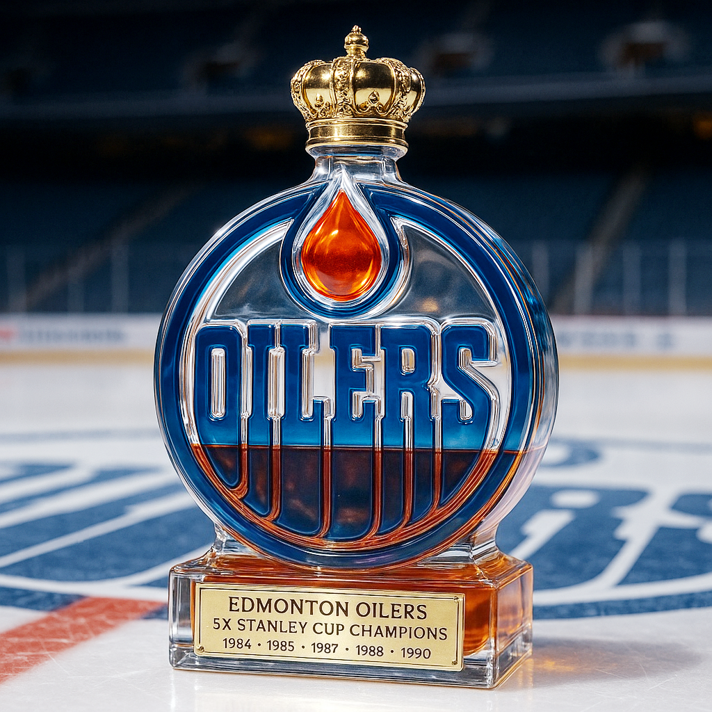 Edmonton Oilers Limited Edition Whiskey Bottle