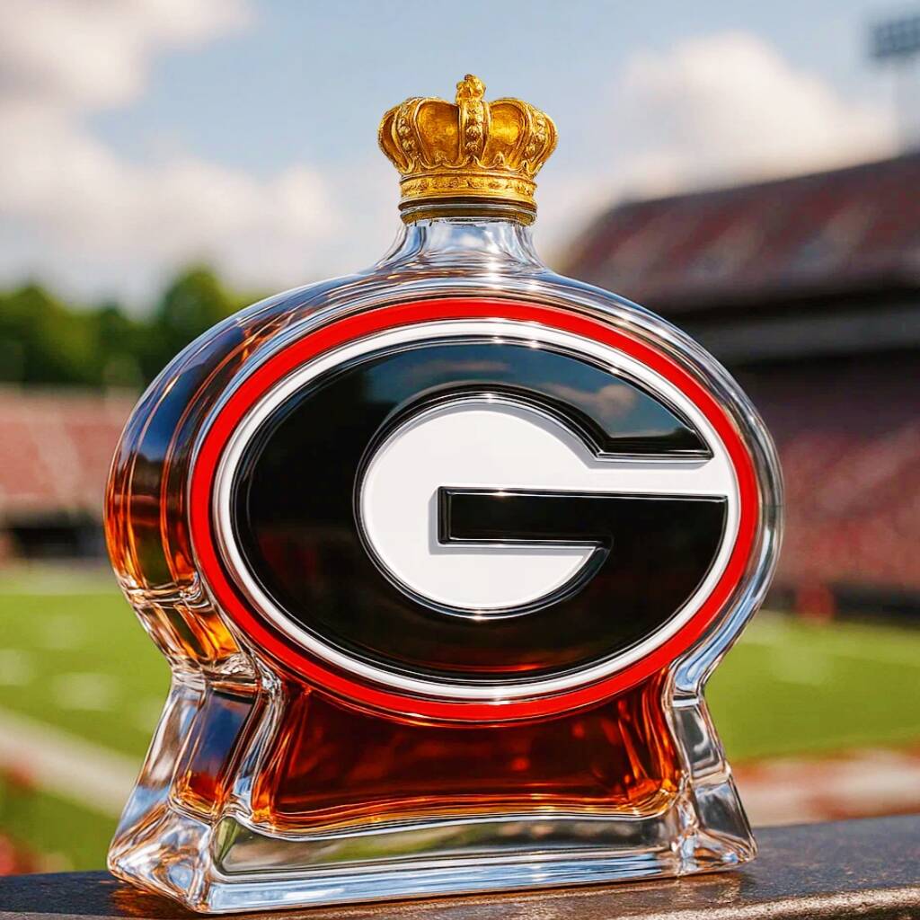 Georgia Bulldogs Whiskey Bottle