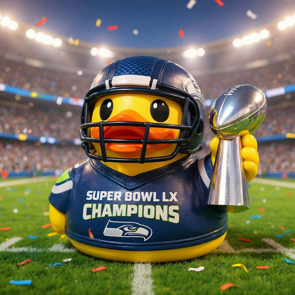 Seahawks 2026 Super Bowl LX Champion Duck