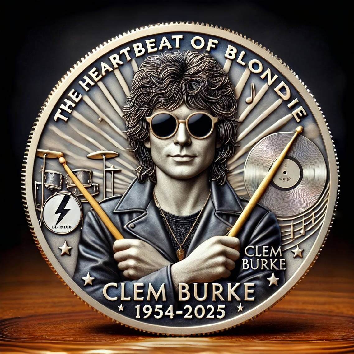 Legendary Drummer Clem Burke Coin