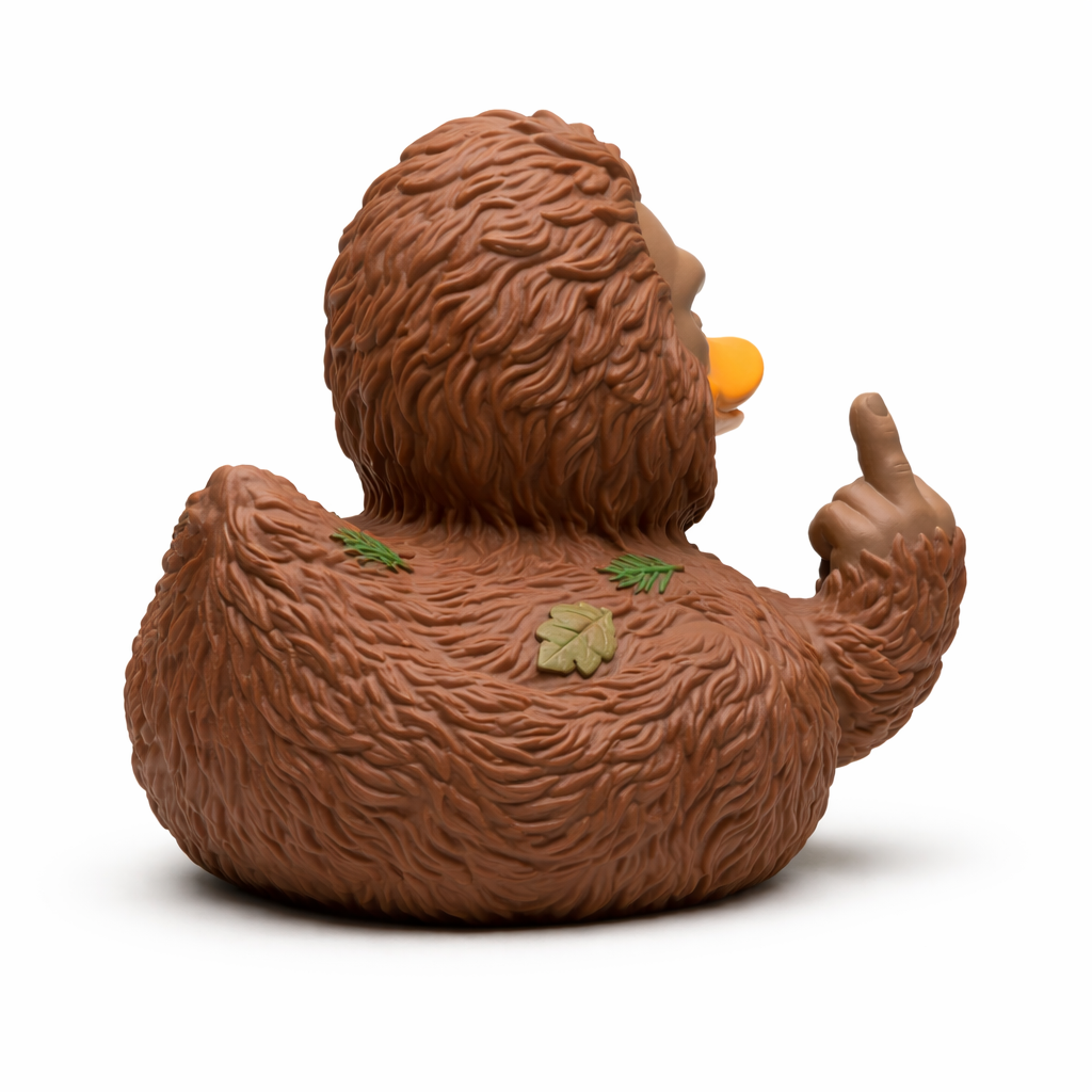 Bigfoot Middle Finger Duck Legendary Sasquatch Collectible
