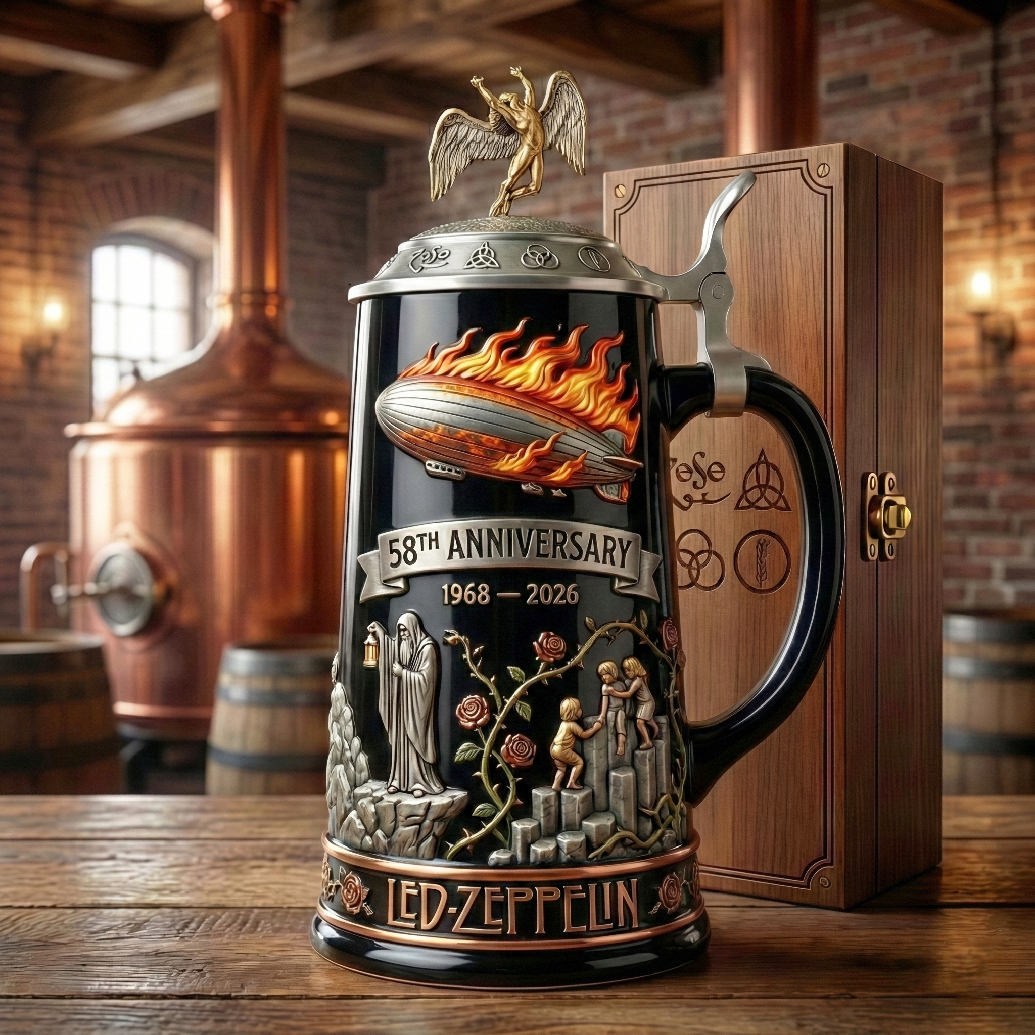 [PRE-ORDER] Led Zeppelin Limited Edition 58th Anniversary Commemorative Stein