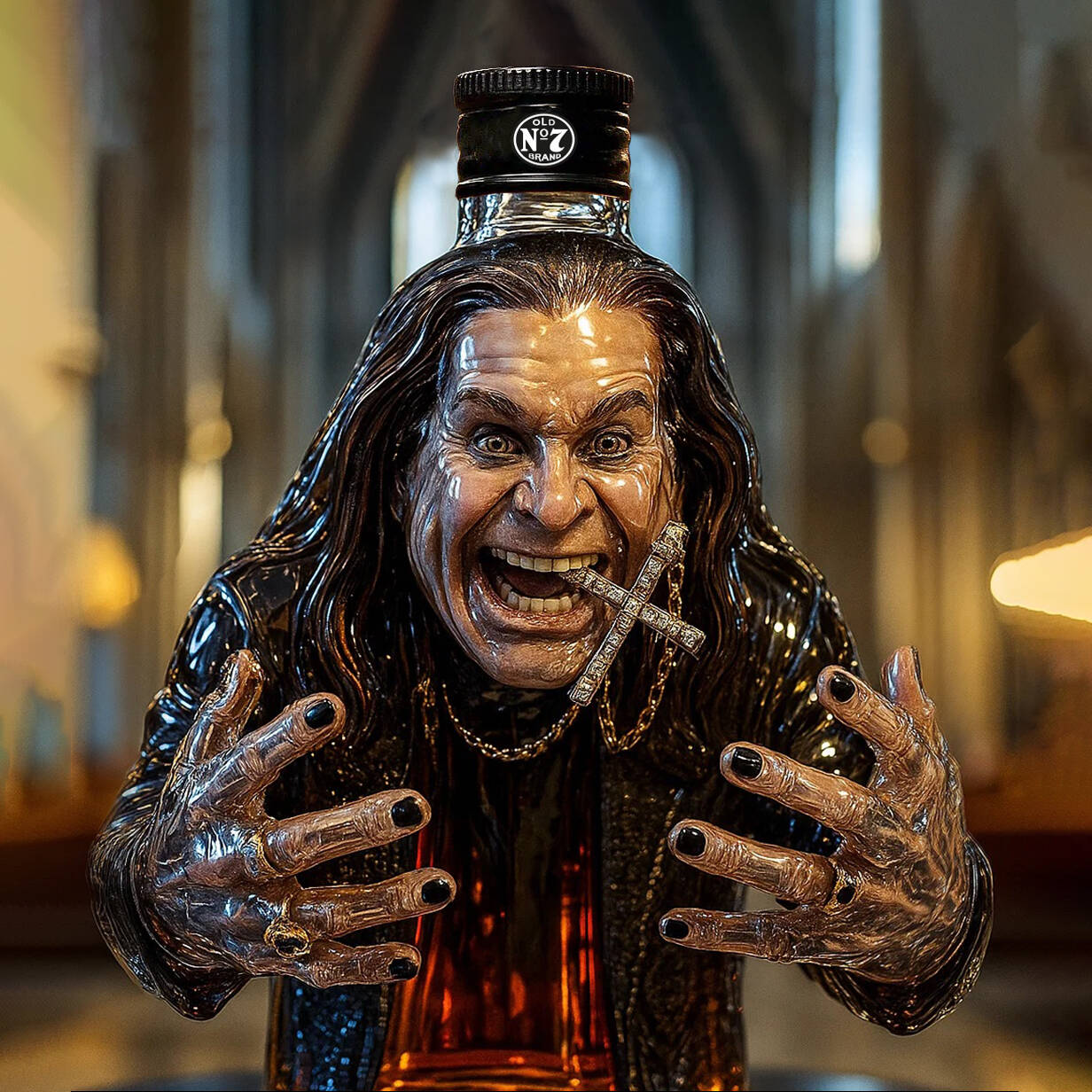 Ozzy Osbourne Whisky Bottle