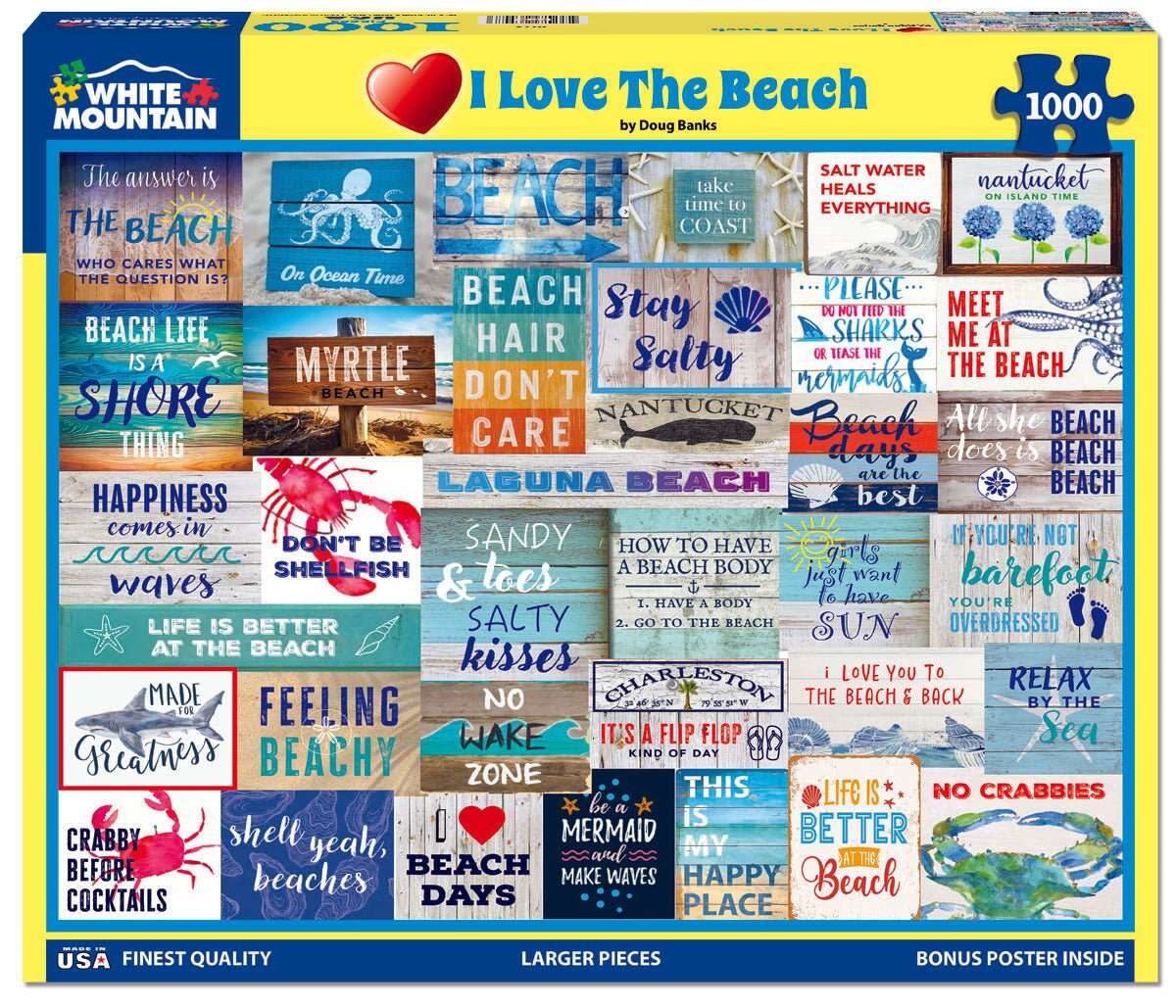 I Love The Beach (2073pz) - 1000 Piece Jigsaw Puzzle