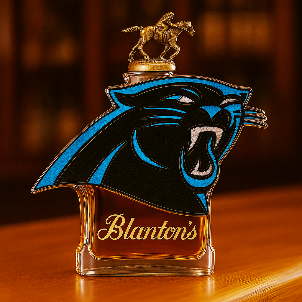 Carolina Panthers Whiskey Bottle