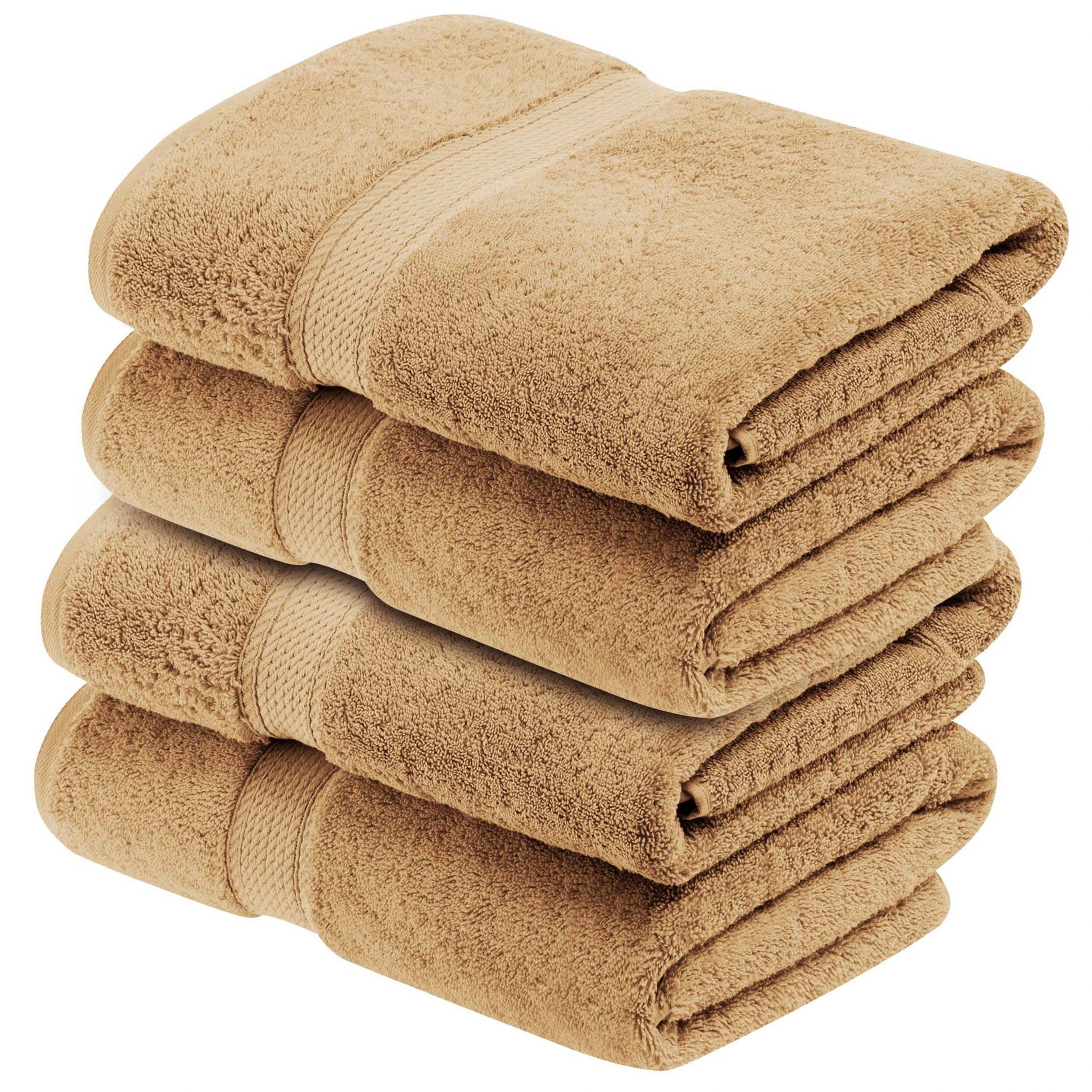 Superior Egyptian Cotton Pile Heavyweight Bath Towel Set of 4