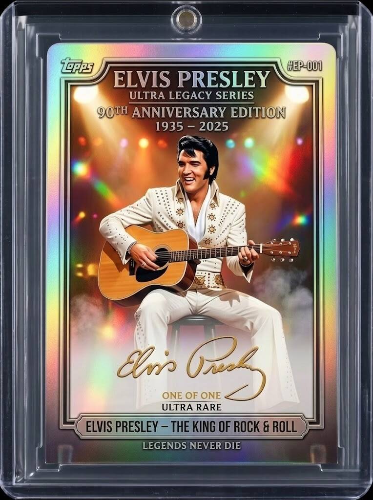 Topps Elvis Presley 90th Anniversary One of One Trading Card