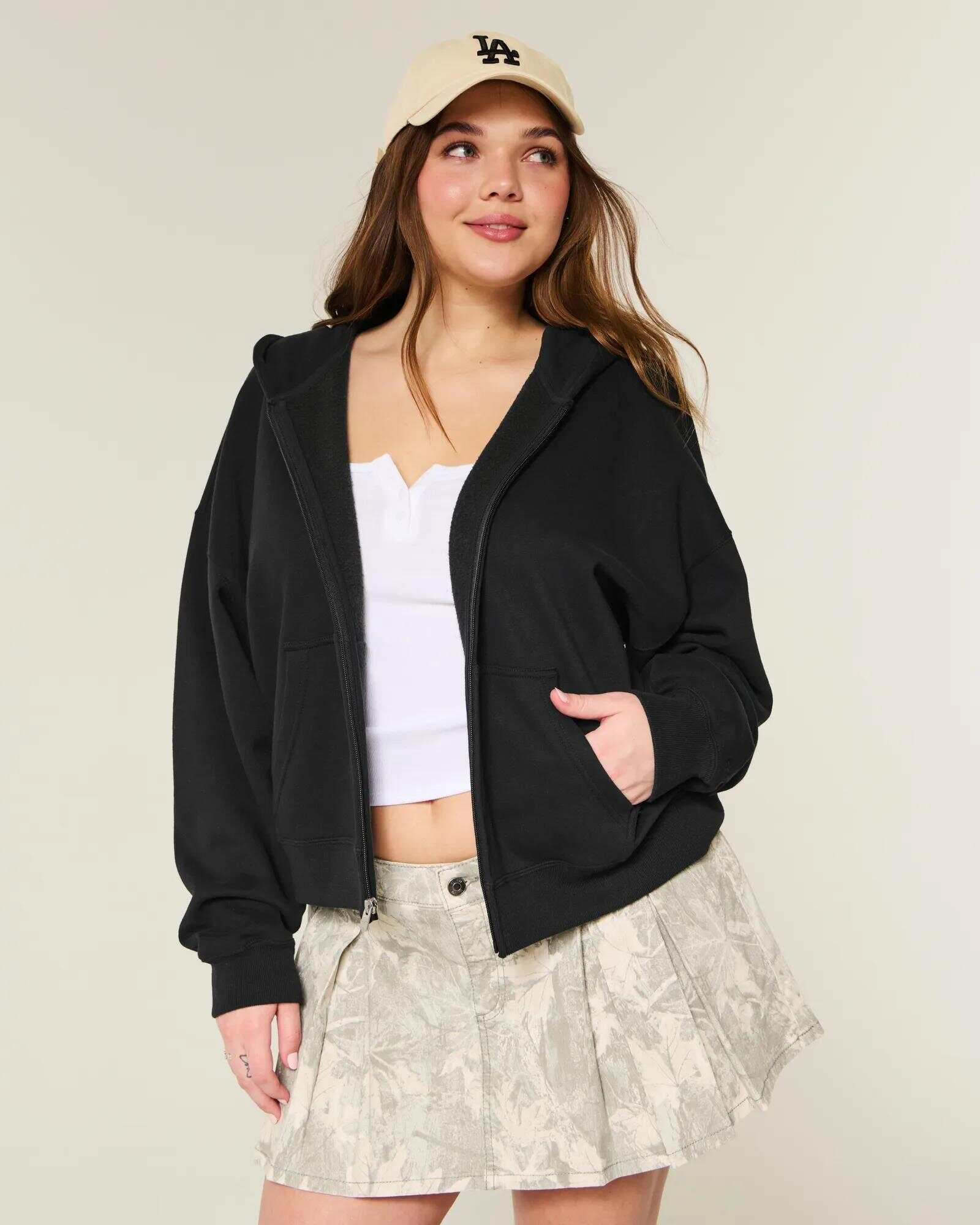 Oversized Zip-Up Hoodie