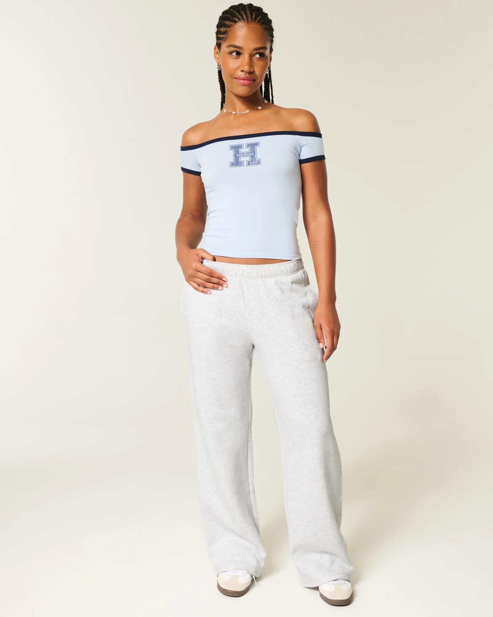 Wide-Leg Sweatpants