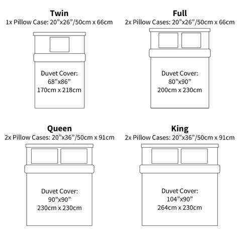 [White]100% Cotton Sheets - Soft & Breathable Sheet Set - 4 Pieces