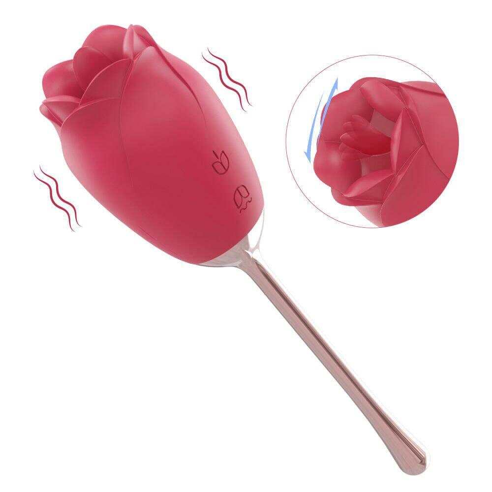 Rose Tongue Licking Sucking Clitoral Vibrator