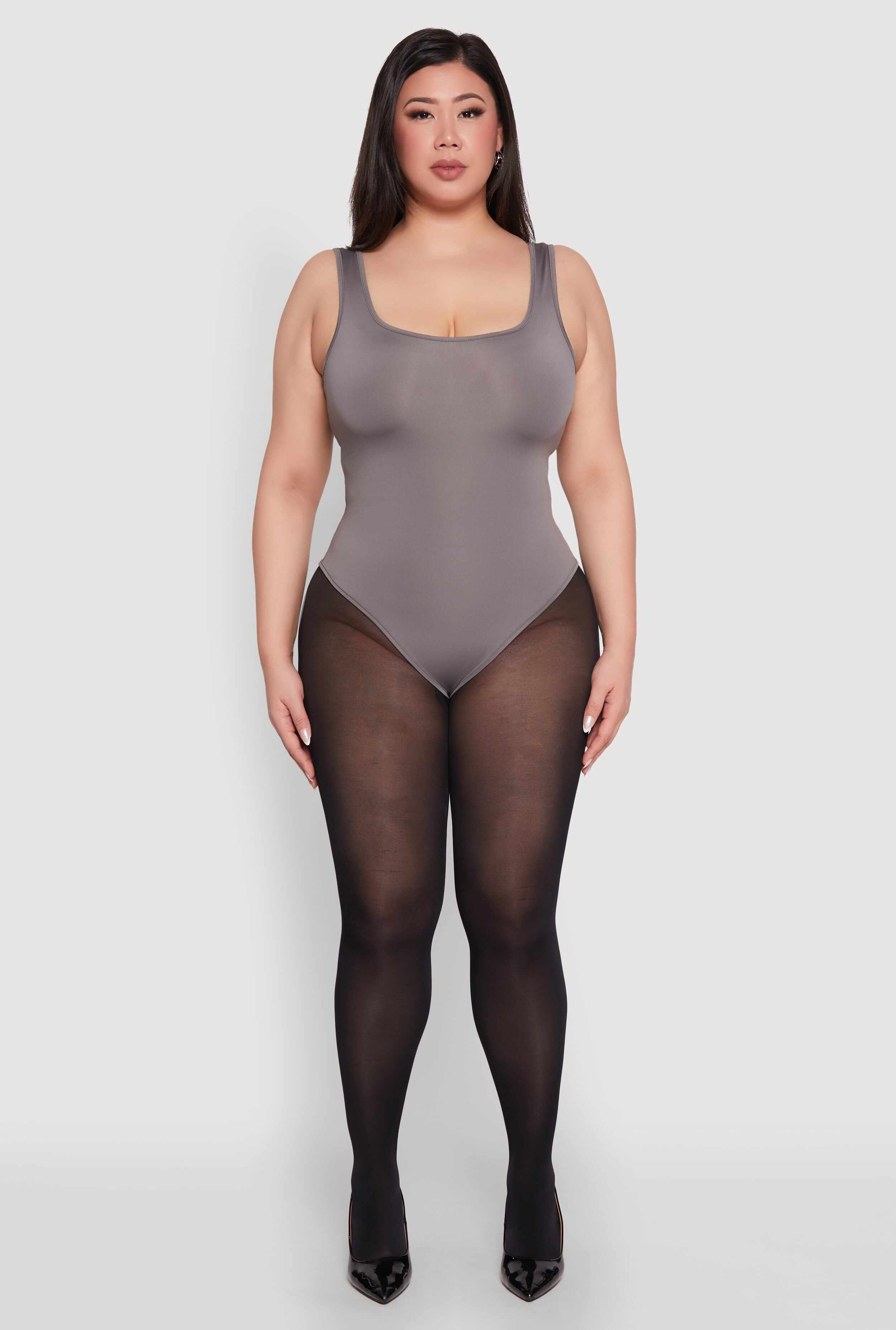 Plus Size Daisy Sleeveless Bodysuit