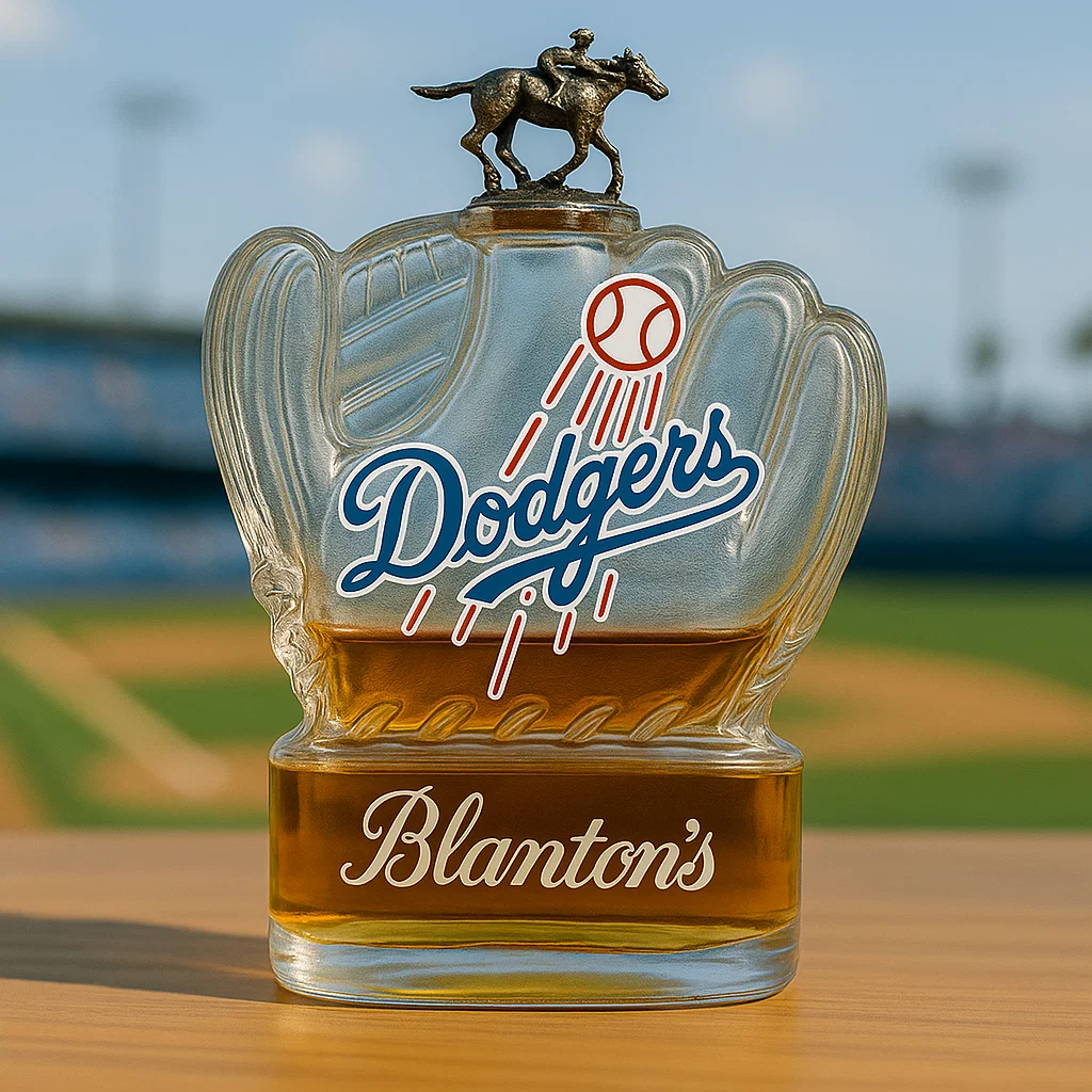 Dodgers Glove Whiskey Bottle