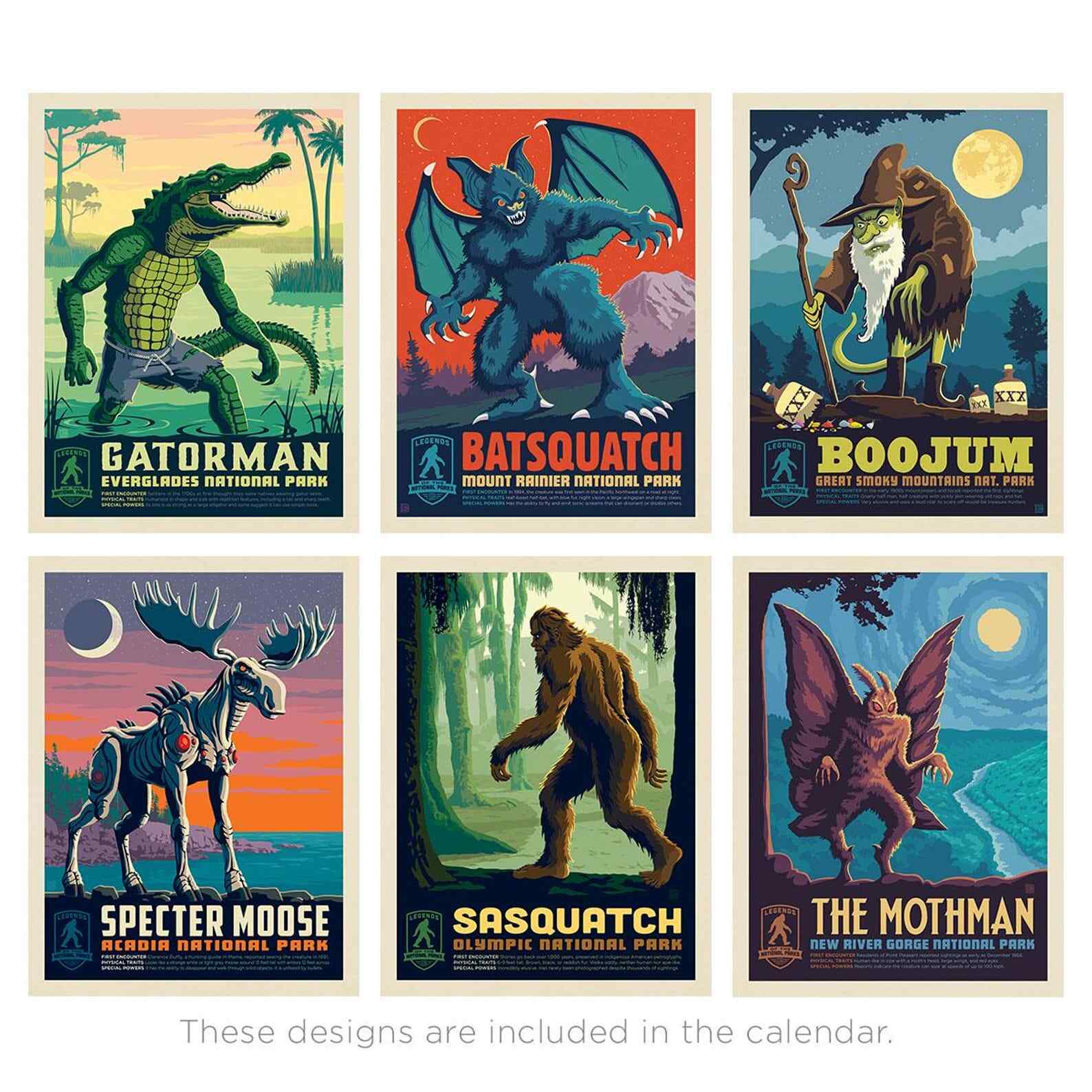 2026 Wall Calendar: Legends of the National Parks