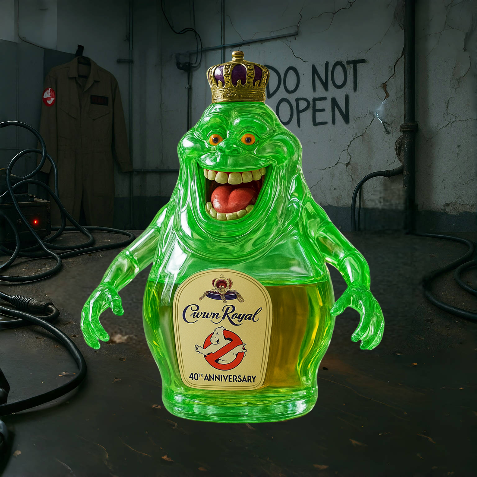 Ghostbusters 40th Anniversary Whiskey Bottle