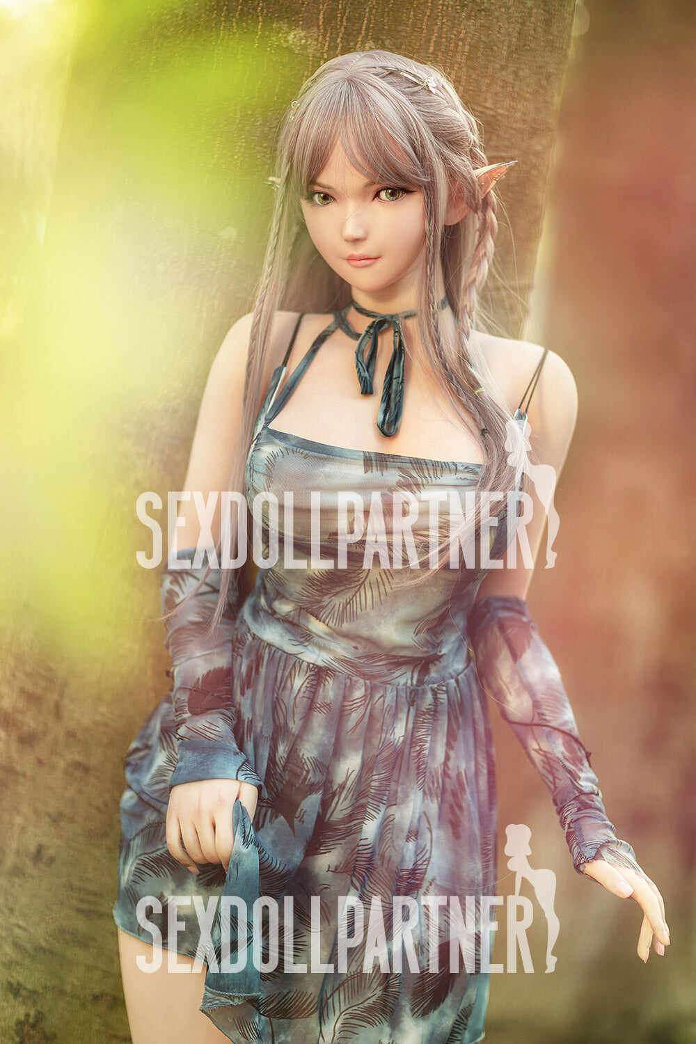 EU Stock - RIDMII Aggie Unique Design 5ft34/ 163cm Silicone Head ELF Hentai Blonde Realistic Sex Doll